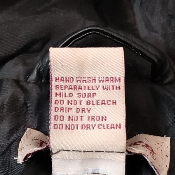 Paris Blues Black Faux Leather Jacket with hoodie Women's Size Large - Picture 9 of 16